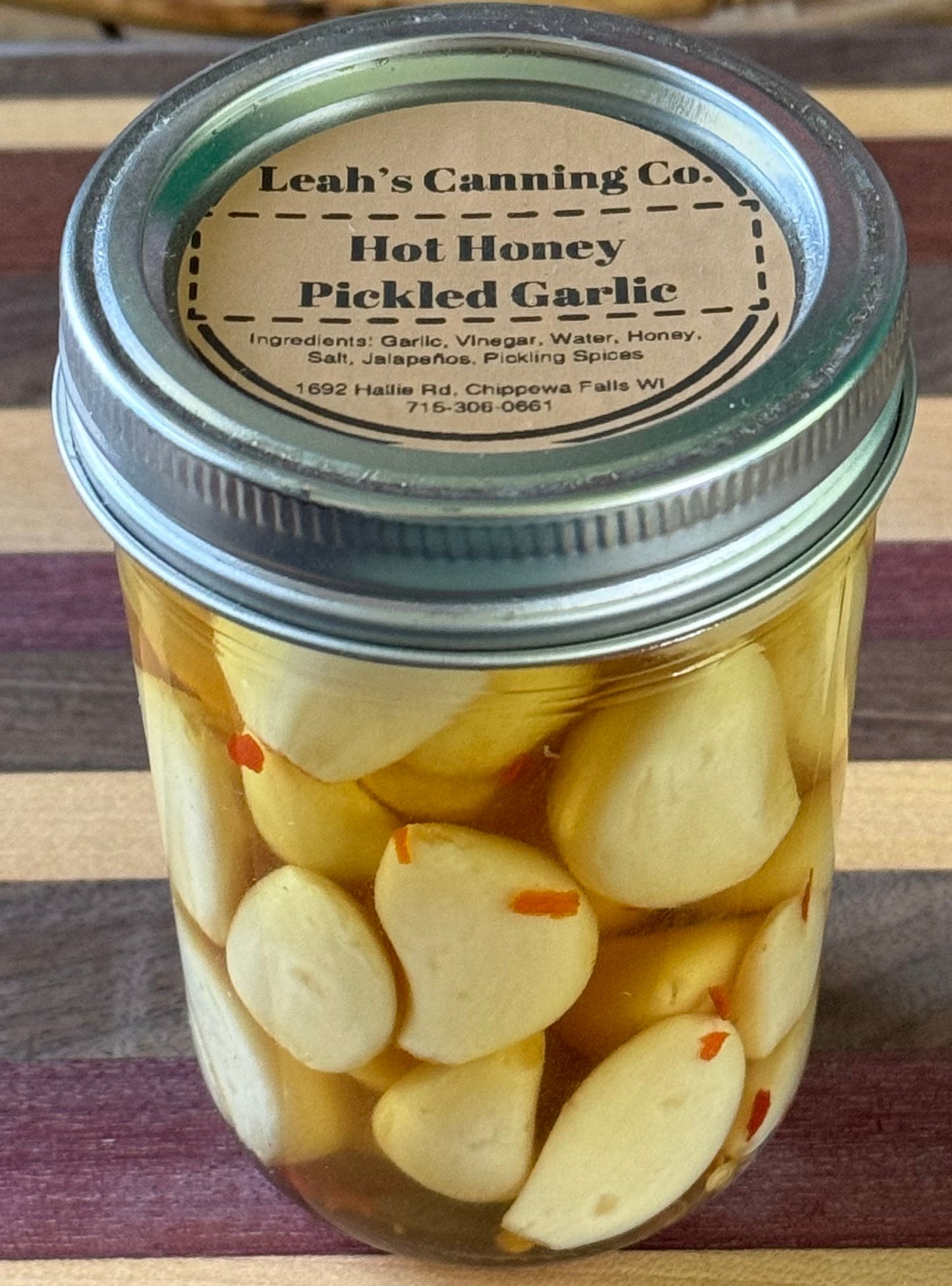 Hot Honey Pickled Garlic